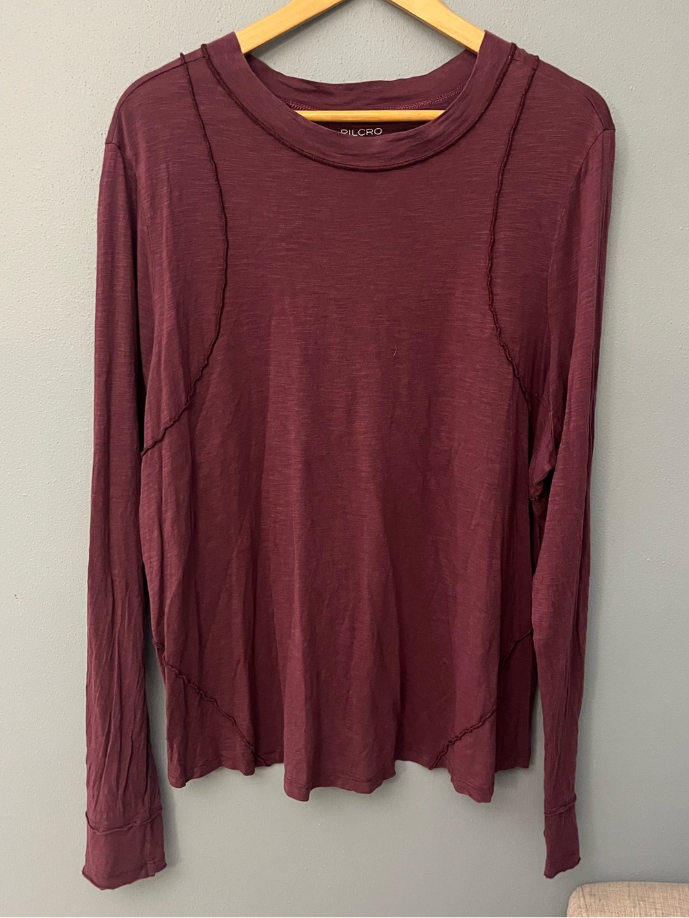 Pilcro Long Sleeve Crewneck T-Shirt